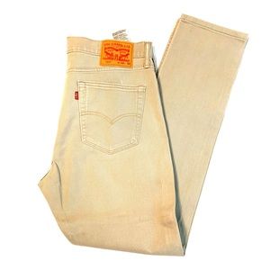 510™ SLIM FIT STRETCH JEANS KHAKI 33x32
